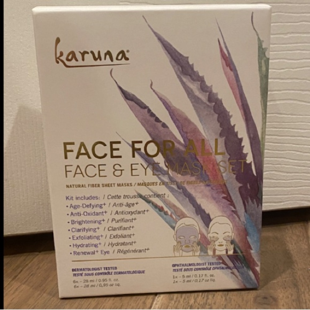 NWT Karina Face For All Face & Eye Mask Set